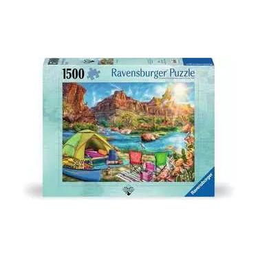 Imagem de Puzzle 1500 Peças Canyon Camping Ravensburger 12001007 - Grow