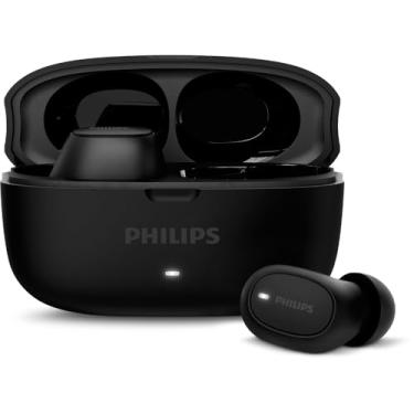Imagem de PHILIPS, Fone de Ouvido Sem Fio TWS, TAT2500BK/00, Bluetooth, Com Cancelamento de Ruído Ativo ANC, Com Microfone, Até 24 horas de bateria, iPX4, Preto