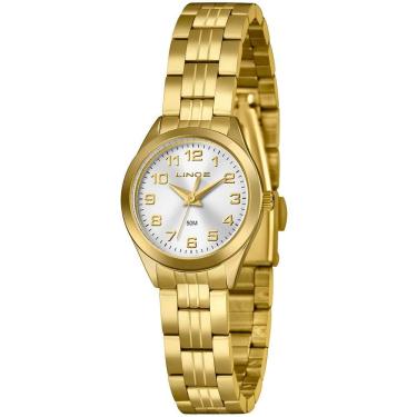 Imagem de Relógio Lince Feminino Ref: Lrgh267l25 S2kx Clássico Dourado