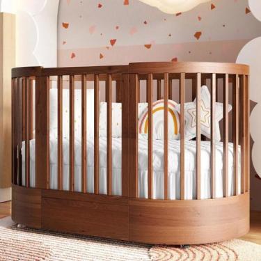 Imagem de Berço Redondo Divicar 3 em 1 Evolutivo Coleção Wave, mel