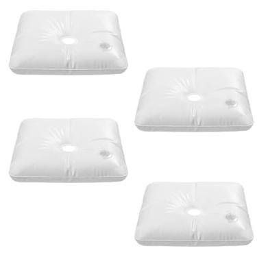 Imagem de YALLOVE Pacote com 4 sacos de peso de água para suporte de coluna de balão e arco de balão, base quadrada engrossável para encher água para acessórios de festa (peso de 4,5 kg)