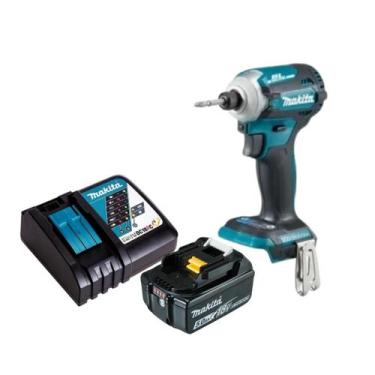 Imagem de Parafusadeira de Impacto A Bateria 18v 5ah Makita Dtd172 Bivolt 