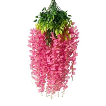 Imagem de Ramos Galhos Flor de Cerejeira Artificial Grande Pendente para Decoração Rosa/Branco(ROSA,12)