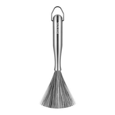 Imagem de Escovas de aço inoxidável 304, em vez do esfregão de lã de aço tradicional, esfregador de metal, adequado para remover bagunças teimosas de ferro fundido, panelas, grelhas, fogões, presentes para a