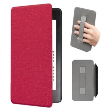 Imagem de Akacy Capa com textura de tecido totalmente nova com alça para Kindle 15.2 cm 10th Case, leve e segura para água, capa protetora dobrável geração 2019 versão (4)