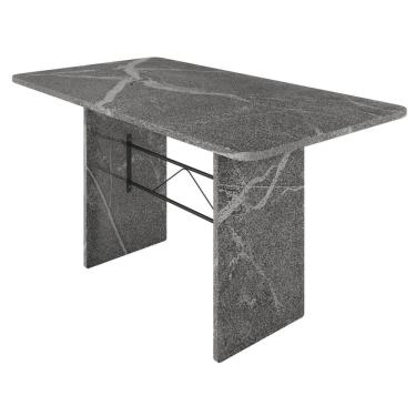 Imagem de Mesa de Jantar Tampo Granito 120x75cm Preto/Topázio