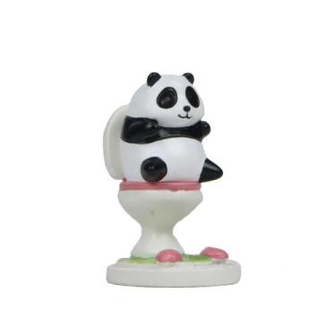 Imagem de Escultura de decoração de jardim Cute Cartoon Panda Toilet - yiweisai