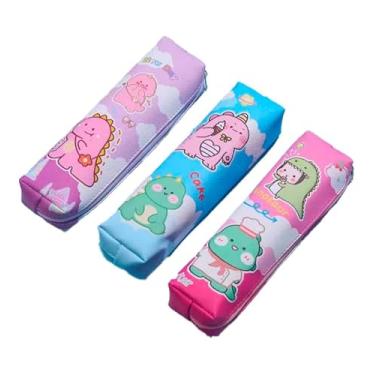 Imagem de Estojo Escolar VMP PVC Fantasia Dino – Compartimento Unico com Zíper Reforçado para Canetas, Lápis e Acessórios Escolares.