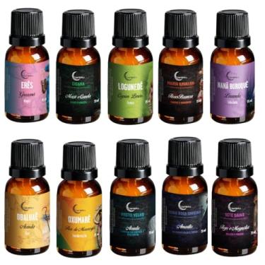 Imagem de Kit 10 Essências Linha Orixás Líquidas Umidificador 15ml