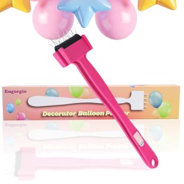 Imagem de Kit de remoção de ferramentas para estourar balões com 20 pinos de aço, balões efetivamente esvaziando, kit de ferramentas de suprimentos de festa para festas, eventos e jogos (vermelho)