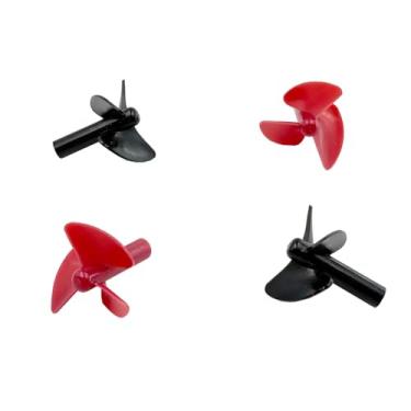 Imagem de 4PCS RC Boat Propellers 3-Blades 26mm CW CCW Propellers for Fishing Bait Boat RC Boat Ship Propeller Replace Parts (Mix Color)