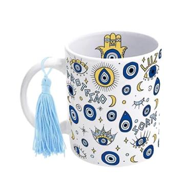 Imagem de Caneca com Pompom - Olhos Gregos