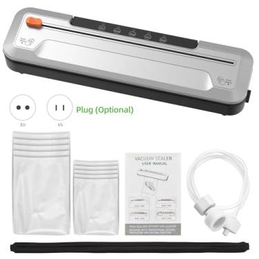 Imagem de Seladora a vácuo Hine 55KPa, potência de sucção, seladora automática de alimentos a vácuo com cortador externo, 10 sacos de vedação, modos de vácuo para todas as necessidades de economia