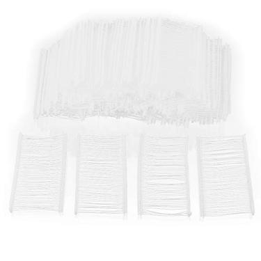 Imagem de 5000 peças 50mm 2 tamanhos acessórios de etiquetagem padrão farpas de plástico para roupas etiqueta de preço de vestuário etiqueta arma ferramenta de embalagem essencial branca