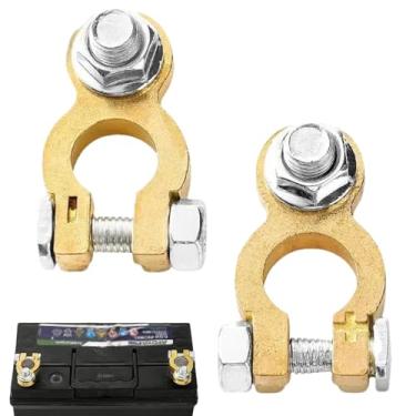 Imagem de Shakven Braçadeira terminal de bateria de carro, ferramenta de conector de terminal de bateria,Terminal Automóvel | Conectores terminais de bateria de latão, de terminal de bateria, proteção de