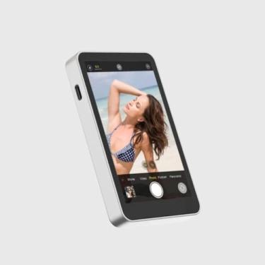 Imagem de Monitor Portátil com Tela 3,97" LCD, Espelhamento para Smartphone, Câmera Traseira, Wi-Fi Dual Band, Bateria 1500mAh, para Vlogs e Lives Profissional