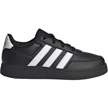 Imagem de adidas Breaknet Tênis infantil unissex 2.0 K, preto, branco, branco, 23.5 cm
