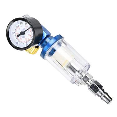 Imagem de Fafeicy Filtro Regulador de Pressão de Ar, Separador de Armadilha de óleo de água, Ferramenta de Pistola de Pulverização Com Padrão 1/4 pol., Filtro de Alumínio Compacto para Trabalho Industrial