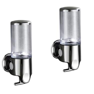 Imagem de Dispenser Manual Sabonete Líquido Shampoo Suporte Parede Banheiro Cozinha Detergente Porta Pratico dispenser sabonete liquido