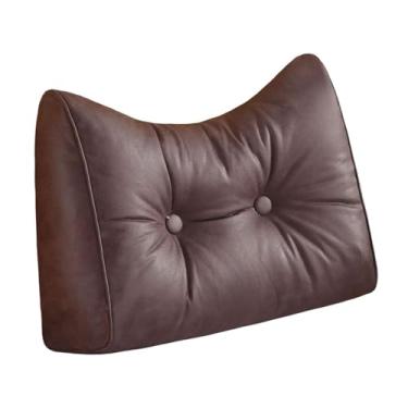 Imagem de Bothyi Travesseiro de apoio para as costas, suporte para cintura, ergonômico, escritório, leitura, capa removível, sofá, relaxamento, lavável, almofada de, Café Marrom