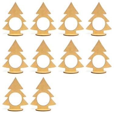 Imagem de Kit PeçAs Lembrancinhas De Natal áRvore De Natal Porta Bombom Mdf 10cm Presentes Festa DecoraçãO Adequado Para Salas De Estarquartos E DecoraçõEs Festivas Ao Ar Livre(10)