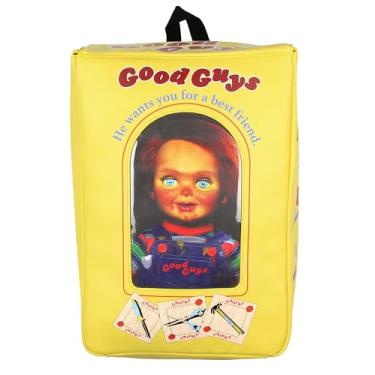 Imagem de Mochila Chucky Child's Play Good Guys Chucky Doll Toy Box réplica de couro sintético mochila de viagem para laptop, Chucky, One Size