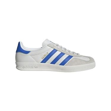 Imagem de adidas Tênis masculino Gazelle Indoor, Branco cristal/azul/cinza, 39