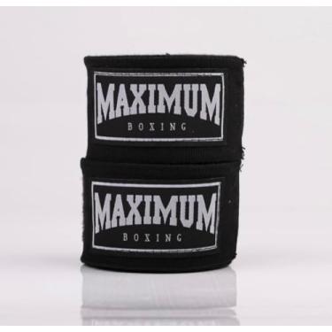 Imagem de Bandagem Maximum 3 e 5 metros - Muay Thai Boxe Kickboxing (Preto, 3M)