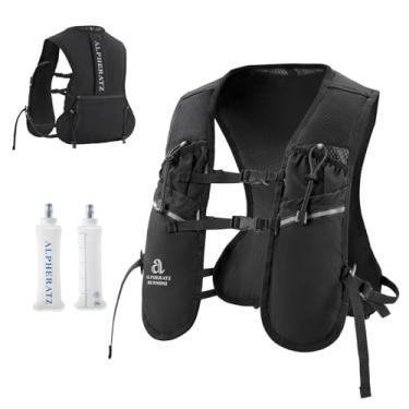 Imagem de Alpheratz Colete de hidratação para corrida com bexiga de água de 500 ml, mochila de hidratação leve e ajustável para caminhadas e ciclismo (preto)