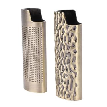 Imagem de YOUTHINK Estojo de Isqueiro de Metal Gravado Vintage, Capa Protetora de Liga de Zinco Com Relevo Estereoscópico, Suporte Compacto de 8 Cm para Negócios, Aniversário, Natal, Presente de Dia Dos Pais