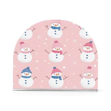 Imagem de Porta-guardanapos de boneco de neve de Natal para mesas - Porta-guardanapos para cozinha, porta-guardanapos de mesa, porta-guardanapos de coquetel, porta-guardanapos de papel348