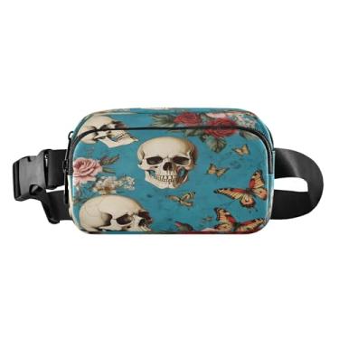 Imagem de CEBUGI Pochetes de caminhada para homens, mulheres, borboletas, modernas, resistentes à água, com cinto ajustável para treino, viagem, corrida