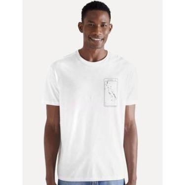 Imagem de Camiseta Reserva Masculina Mirror Vj Branca-Masculino