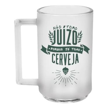 Imagem de Caneco Classic 320ml Jateado Juízo – Vidro Fosco, Estiloso e Resistente para Drinks e Cervejas