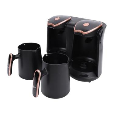 Imagem de Fockety Máquina de café Turca, Máquina de café Automática Turca Elétrica de Compartimento Duplo de 1200 W Com 2 Xícaras, Cafeteira para Fabricação de Bebidas Quentes Café Grego
