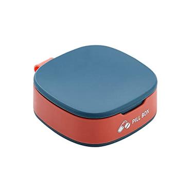 Imagem de Pequena Caixa de Pílulas Viagem Portátil Medicamentos Silicone Container Armazenamento Plástico para Uso Diário em Casa Fácil Usar Conveniente