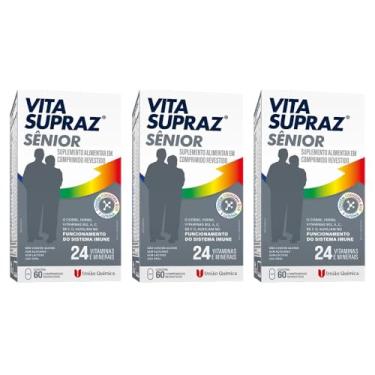 Imagem de Kit 3 Vitamina Vita Supraz Sênior com 60Cpr - União Química