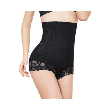 Imagem de Calcinha Modeladora De Cintura Alta Com Renda Controle De Barriga Nais