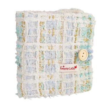 Imagem de Álbum de livros de armazenamento de cartões pequeno de grade de pelúcia, capa de PVC, álbum pequeno portátil, fichário de cartão de foto brilhante, suporte de adesivo removível, livro de fotos para