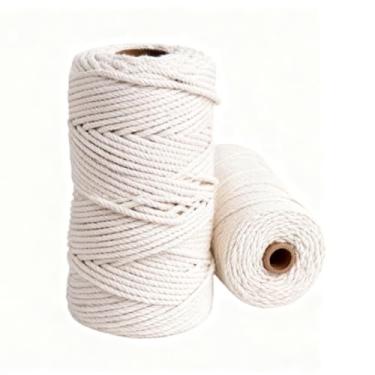 Imagem de Corda de açougueiro de algodão natural de 3 camadas, barbante de cozinha para amarrar carne