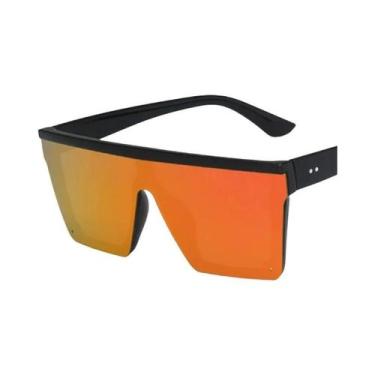 Imagem de Óculos De Sol Unissex De Grande Lente Em Estilo Europeu-Americano Para