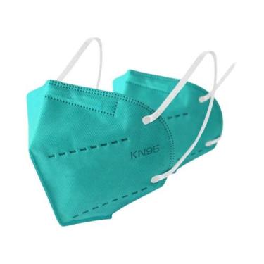 Imagem de Máscara FFP2 Preta 10-200pcs 5 Camadas Kn95 Aprovada CE Respirador Reu