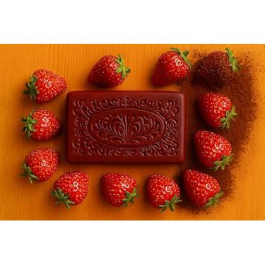 Imagem de Sabonete Artesanal de Morango (Morango e Cacau)