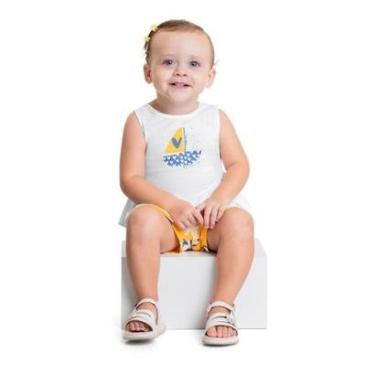 Imagem de Conjunto com Regata e Short-Saia para Bebê Menina Quimby-Feminino