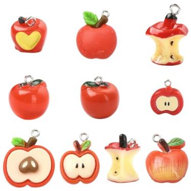 Imagem de Ipotkitt Pingentes sortidos para fabricação de joias de acrílico nuvem de resina e frutas para artesanato faça você mesmo, colar, brincos, chaveiros, Resina, Sem Pedra Preciosa