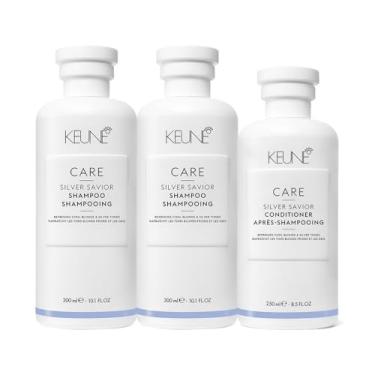 Imagem de Kit Keune Care Silver Savior Shampoo Extra Condicionador (3 produtos)