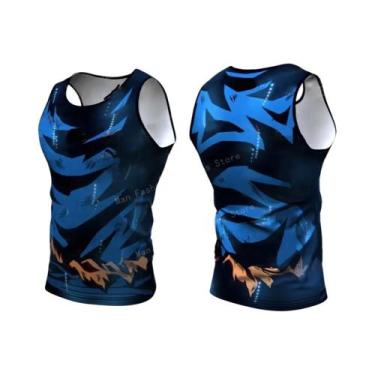 Imagem de Camiseta Sem Mangas 3D Anime Para Homens, Rápido Secagem, Para Corrida