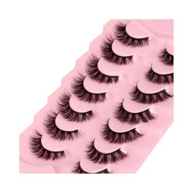 Imagem de Cílios Postiços De Vison Com Aparência Natural, Leves E Reutilizáveis 