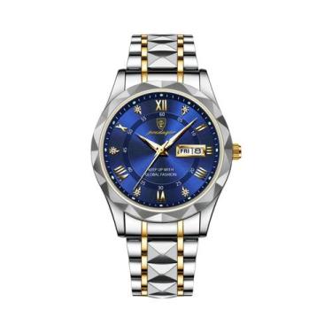 Imagem de Relógio De Quartzo Masculino À Prova d'Água Com Luz, Marca De Luxo POE