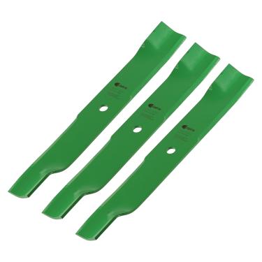 Imagem de Caltric 3 x lâmina de elevação alta compatível com Bobcat ZS4000 ZT2000 ZT3000 ZT3500 132.1 cm Deck furo 1,6 cm